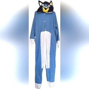 Adult Bluey Dog Onesie/Costume, Bandit, Cosplay Suit for Men or Women, Size XL